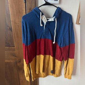 Abercrombie & Fitch Henley Hoodie Medium